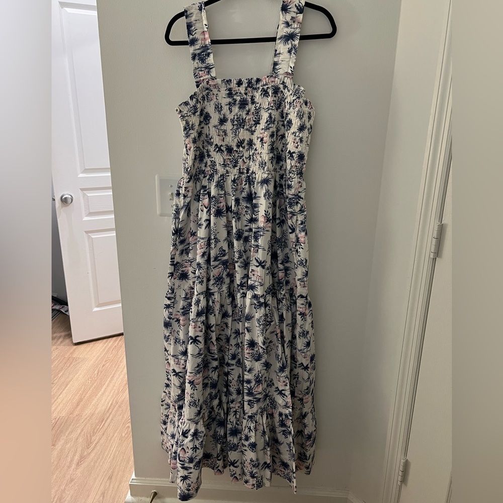 Gorgeous Vacation Print Smocked Bodice Maxi Dress from Abercrombie & Fitch